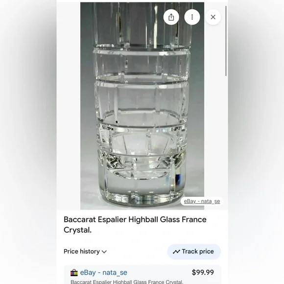 RARE 2 Baccarat Espalier Double Old Fashion Highball Crystal Glasses. - Picture 13 of 17